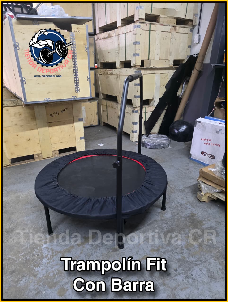 Trampolín Fitness con Barra en oferta